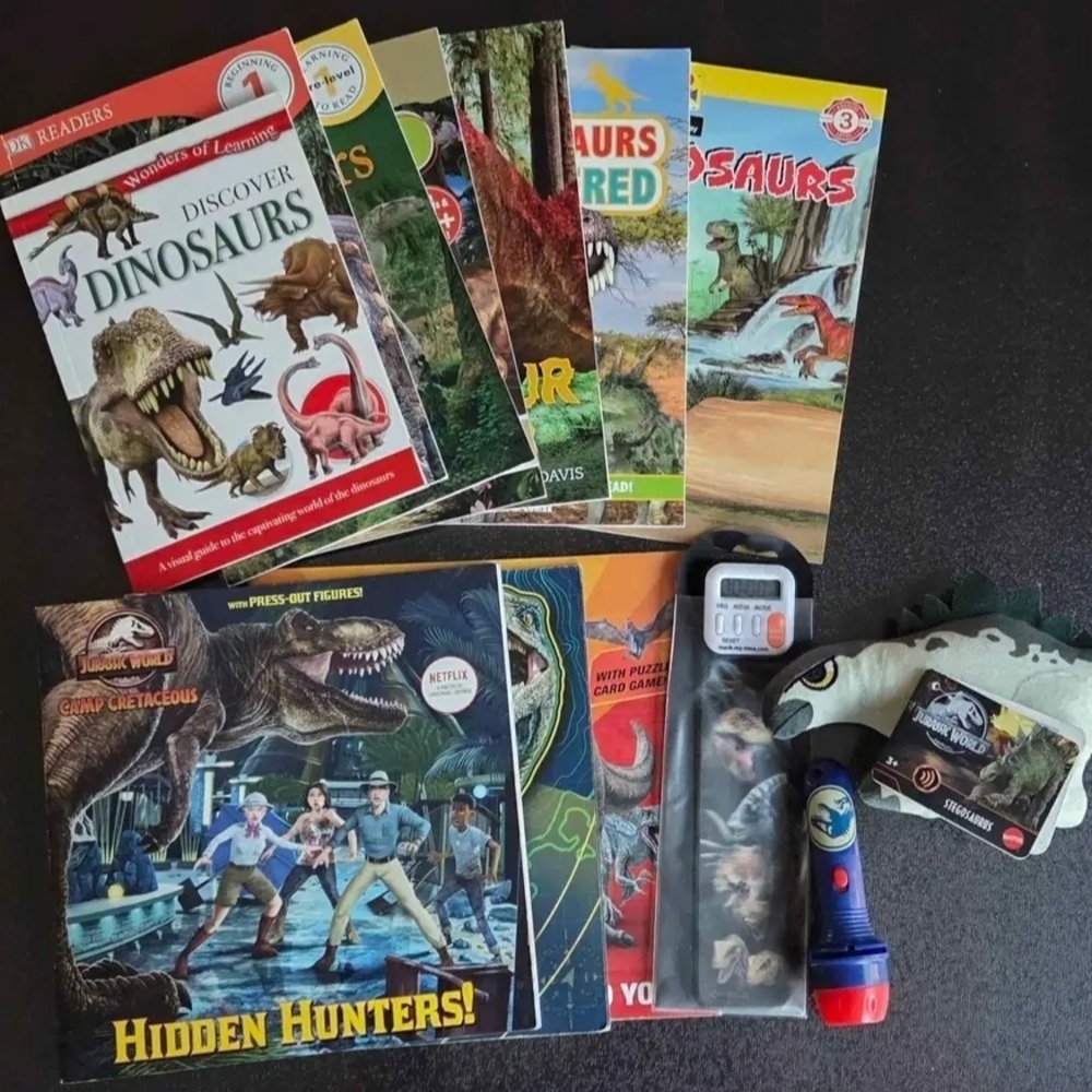 Dinosaur Book and Toy Set